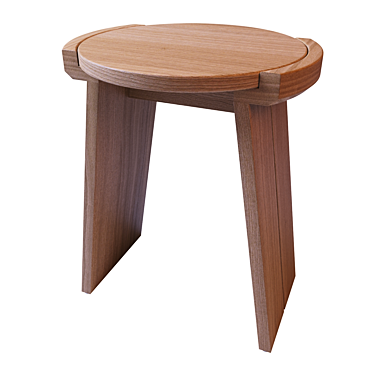 Tibetan solid oak stool (La Redoute)