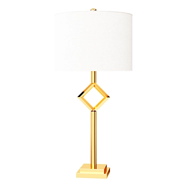 Gold Leaf LED Table Lamp 3D model image 1 