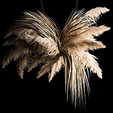 Elegant Pampas Reed Hanging Bouquet 3D model image 1 