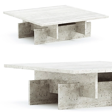  Sleek Modern Coffee Table 3D model image 1 