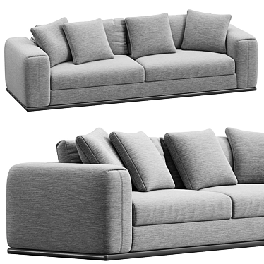 Luxurious Flexform Asolo Sofa Set 3D model image 1 