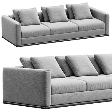  Stylish Flexform Asolo Sofa 3D model image 1 