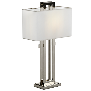 Contemporary Brushed Nickel Table Lamp 3D model image 1 