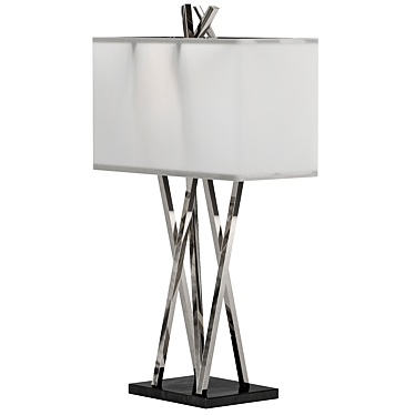 Modern Asymmetry Table Lamp Design 3D model image 1 