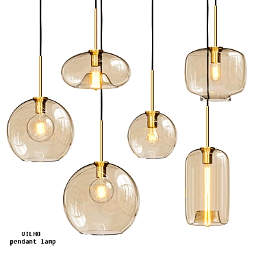 Modern Pendant Lamp, Vray Design 3D model image 1 