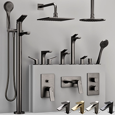 Gessi RILIEVO Faucet Collection 3D model image 1 