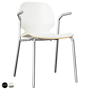 Modern Ikea Svenbertil Chair White 3D model image 1 