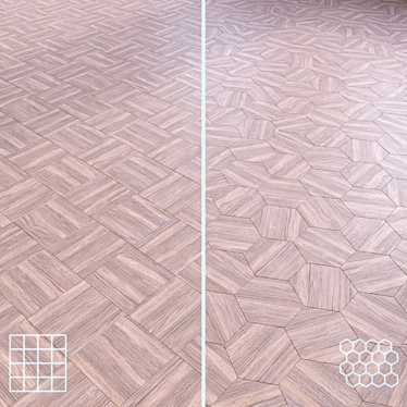 Modular Wood Flooring Model 3D model image 1 