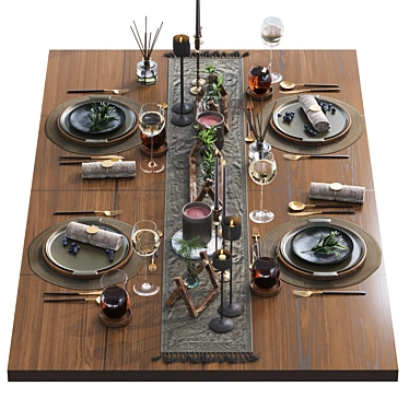 Modern Table Setting Design 2013 3D model image 1 