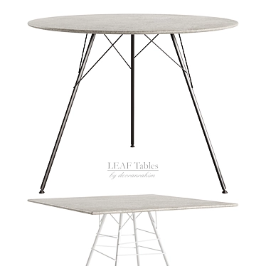 Contemporary Leaf Tables by Arper 3D model image 1 