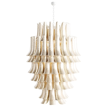 Handcrafted Murano Glass Chandelier 3D model image 1 