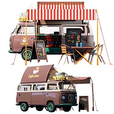 Street Eats Food Track 3D model image 1 