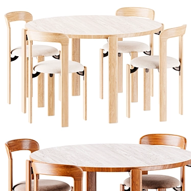 Bruno Rey Dining Set 3D model image 1 