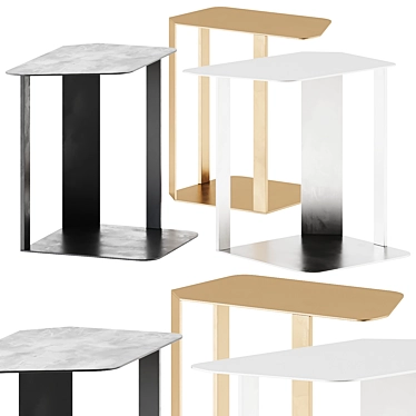 Modern Minimalist Side Table OM37 3D model image 1 