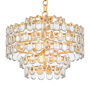 Aerin Liscia Chandelier: Elegant Illumination 3D model image 1 