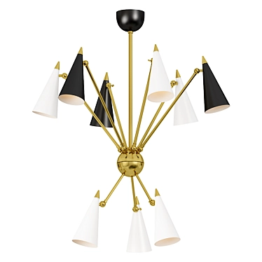 Sleek Mitzi Moxie 3D Chandelier 3D model image 1 