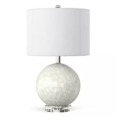 Table lamp Zuri Capiz Seashell Sphere