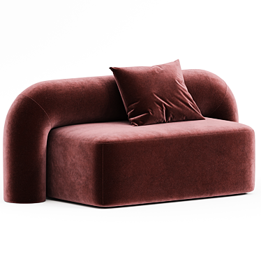 Artu Moss 2 Seater Sofa 3D model image 1 