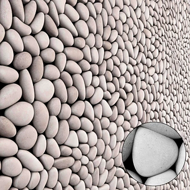 Smooth Pebble Decor Panel 3D 3D model image 1 