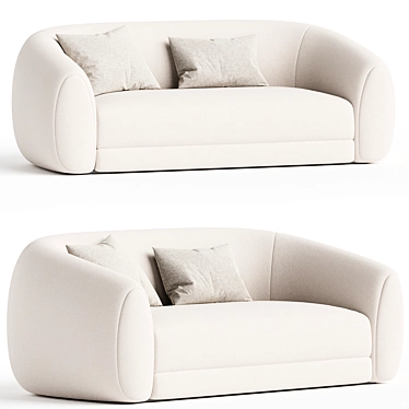 Modern Elegance Barnabas Sofa 3D model image 1 