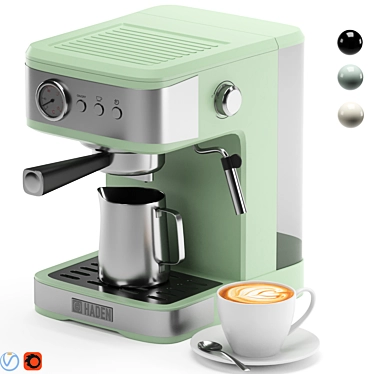 Stylish Espresso Maker, 3-in-1 3D model image 1 