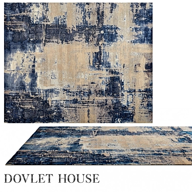 Luxury Silk-Wool Dovlet House Rug 3D model image 1 