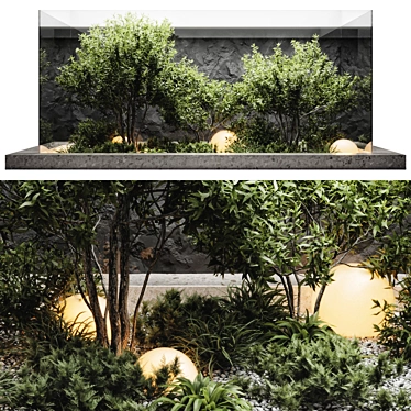 Botanical Glass Enclosure Display 3D model image 1 