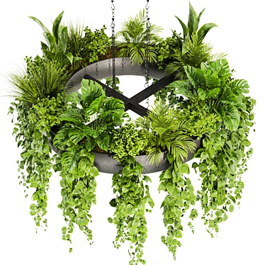 Volume 380 Hanging Pothos Plant 3D model image 1 