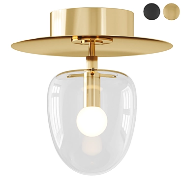 Elegant Hanging Bell Pendant Light 3D model image 1 