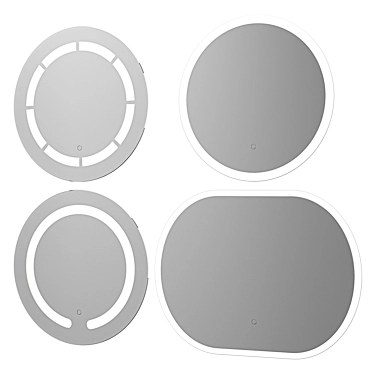 LED Vanity Mirrors Set, Melana 3D model image 1 