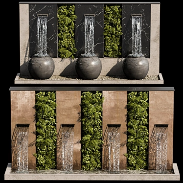 Cascading Waterfall Fountains for Projects 3D model image 1 