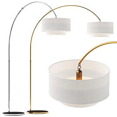 Sleek Modern Kate Spade Floorlamp 3D model image 1 