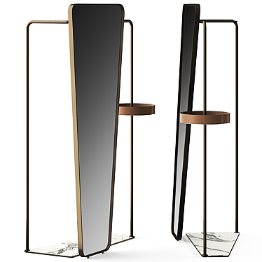 Italian Designer Camillo Mirror 3D model image 1 