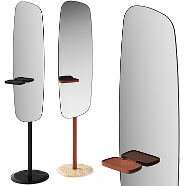 Elegant Moments Freestanding Mirror 3D model image 1 