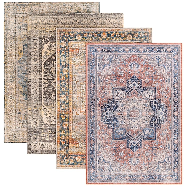 Elegant Classic Rugs Collection 3D model image 1 