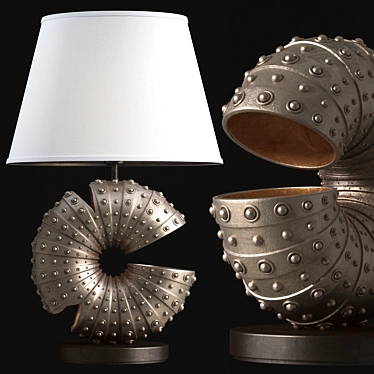 Elegant Nautilus Pendant Light Fixure 3D model image 1 