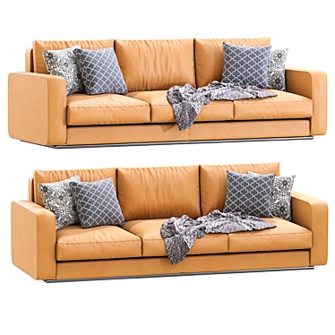 Modern Modular Reversi Sofa Design 3D model image 1 