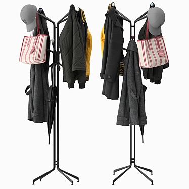  Modern SC77 Coat Rack Stand 3D model image 1 