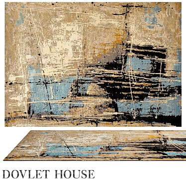 Dovlet House Art 15762 Silk-Wool Rug 3D model image 1 