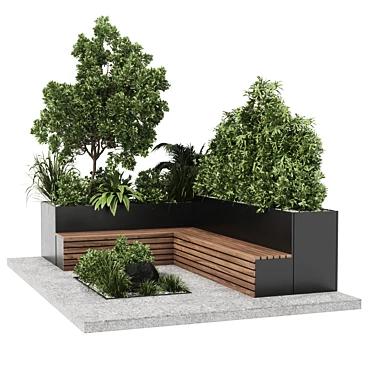 Modern Landscape Furniture Pergola 18 3D model image 1 