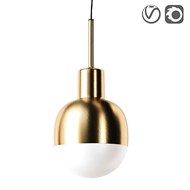 Luminous metal pendant lamp Glow