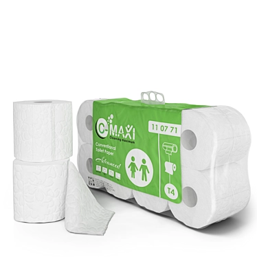 Maxi 4x2 Toilet Paper Pack 3D model image 1 