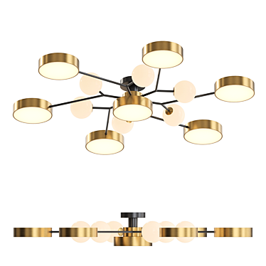 MARTA 13 LED Ceiling Chandelier 3D model image 1 