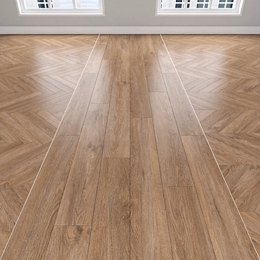 Oak Parquet, 3 Styles 3D model image 1 