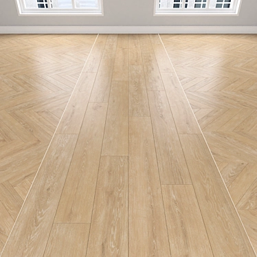  Oak Parquet Flooring Variety 3D model image 1 