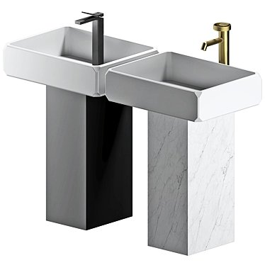 Keplero Collection Tower Sink 3D model image 1 