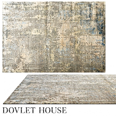 Luxury Dovlet House Wool Silk Rug 3D model image 1 