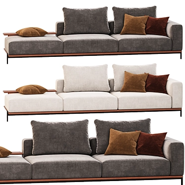 Modern Modular Sofa Set Design 3D model image 1 