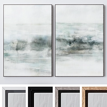 Large Framed Art Set 2063 3D model image 1 