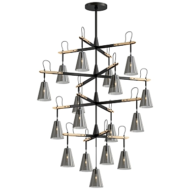 Elegant Vail Chandelier Design 3D model image 1 